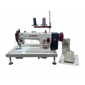 Настольная прямострочная промышленная швейная машина с шагающей лапкой Aurora A-0302DE Home (прямой привод)