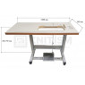 Стол 120*54 см для Juki DDL-8700, 8100, 5410, 1181