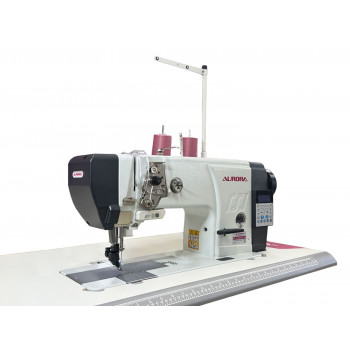 Прямострочная машина для тяжелых материалов с роликовым продвижением Aurora A-2401-D3