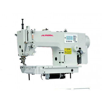 Прямострочная промышленная швейная машина с цилиндрической платформой с нижним и переменным верхним продвижением Aurora A-6490-7