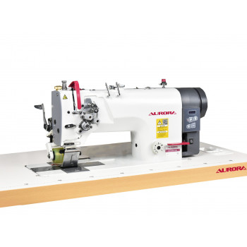 Двухигольная швейная машина для притачивания ленты AURORA A-872-BH-P-DN (прямой привод)