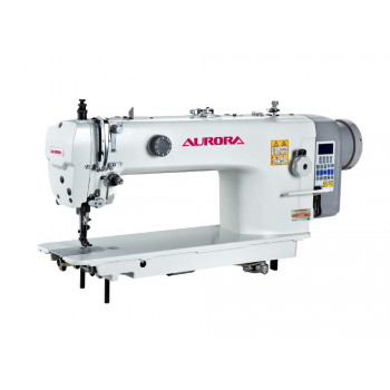 Прямострочная промышленная швейная машина с тройным продвижением Aurora A-9622B (автоматические функции, увеличенный челнок, вылет рукава 365 мм)