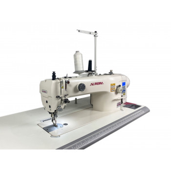 Промышленная прямострочная швейная машина с шагающей лапкой и увеличенным вылетом рукава Aurora A-9322 с прямым приводом и автоматическими функциями