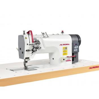 Двухигольная промышленная швейная машина AURORA A-842DN-03 с прямым приводом