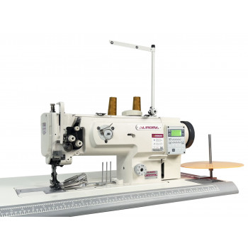 Прямострочная швейная машина с тройным продвижением для окантовки Aurora A-1541D-LG (прямой привод)
