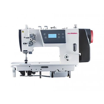 Двухигольная промышленная швейная машина с прямым приводом Aurora H-842D-05 (закрытая система смазки)