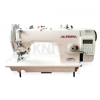 Прямострочная швейная машина с ножом обрезки края материала AURORA A-5200
