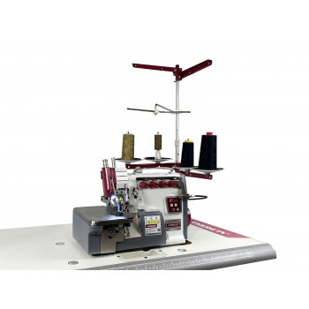 Промышленный 4-х ниточный оверлок с закрепкой нити Aurora A-700DN-4/BT (с прямым сервоприводом)