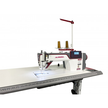 Прямострочная промышленная швейная машина Aurora A-11S (два шаговых мотора, вылет рукава 305 мм)