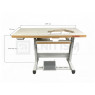 Стол утопленный 120*54 см для оверлоков AURORA M9-5/PL, M9-5-X2/PL, M10-5, M10-5-X2, M10-6