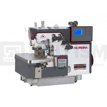 Промышленный 4-х ниточный оверлок с верхним продвижением AURORA A-EXT5214DN (прямой сервопривод)