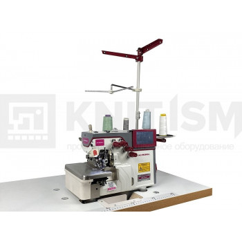 Автоматизированный высокоскоростной промышленный 4-х ниточный оверлок Aurora Neva-4 (автоматический подъем лапки и обрезчик ленты/цепочки нити электрического типа)