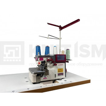 Автоматизированный высокоскоростной  промышленный 5-и ниточный оверлок AURORA NEVA-5 (автоматический подъем лапки и обрезчик ленты/цепочки нити электрического типа)
