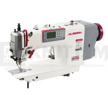 Прямострочная промышленная швейная машина с шагающей лапкой Aurora A-0302E-D3 (Дизайнерские строчки, шаговый мотор)