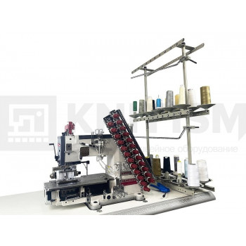 Многоигольная промышленная швейная машина (поясная машина) Aurora A-12064P-D-UT (прямой привод, автоматические функции)