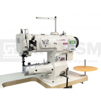 Рукавная швейная машина с тройным продвижением для окантовки Aurora A-1341D-V (увеличенный челнок, прямой привод)