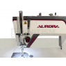 Прямострочная промышленная швейная машина Aurora A-7H (Дизайнерские строчки, два подвижных ножа)