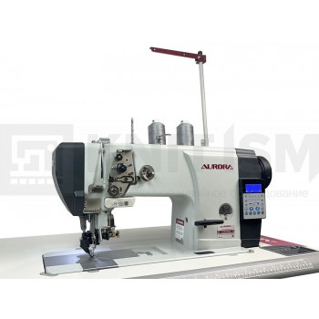 Прямострочная швейная машина с роликовым продвижением и обрезкой края материала Aurora A-2401-D3-K