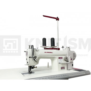 Прямострочная швейная машина с ножом обрезки края материала AURORA A-5200 со встроенным мотором ADD-55N