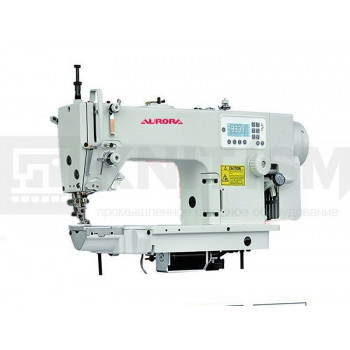 Прямострочная промышленная швейная машина с цилиндрической платформой с нижним и переменным верхним продвижением Aurora A-6490-7