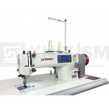 Прямострочная промышленная швейная машина с игольным продвижением Aurora A-7220 (увеличенный вылет, увеличенный челнок)