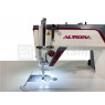 Прямострочная промышленная швейная машина Aurora A-8 (Дизайнерские строчки, два подвижных ножа, закрытая смазка)