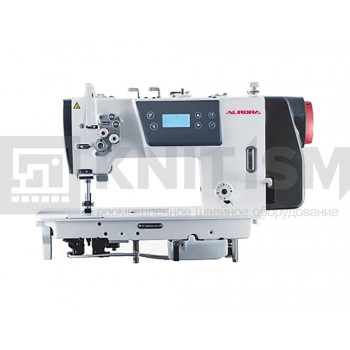 Двухигольная промышленная швейная машина с прямым приводом Aurora H-842D-03 (закрытая система смазки)