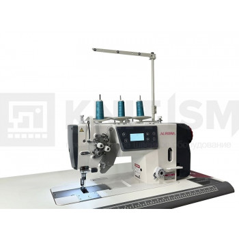 Двухигольная промышленная швейная машина с прямым приводом Aurora H-875D (отключение игл, увеличенный челнок, закрытая система смазки)