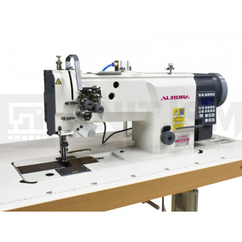 Промышленная швейная машина Aurora A-878-D4 (прямой привод, автоматические функции, тройное продвижение)