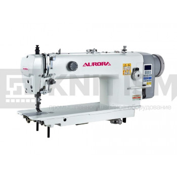 Прямострочная промышленная швейная машина с тройным продвижением Aurora A-9622B (автоматические функции, увеличенный челнок, вылет рукава 365 мм)