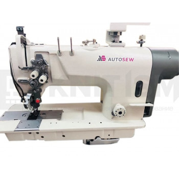 Двухигольная промышленная швейная машина для втачивания молнии за одну операцию Autosew ASM-8452-Z