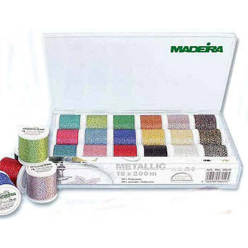 Набор вышивальных ниток Madeira Metallic Supertwist 18*200м