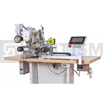 Автоматизированная рабочая станция для присоединения плоским швом резинки, предварительно притаченной к изделию на оверлоке, Siruba ASC-EBS100